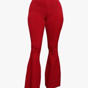 Red Flare Jeans